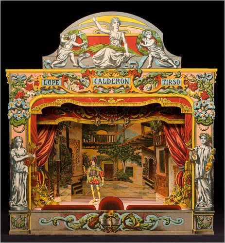 an elaborately decorated stage set for a play