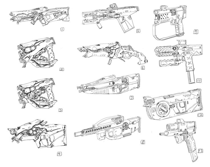 ArtStation - draw 100 guns at 4 days., yintion J Absorbing Energy, Sci Fi Props, Starship Concept, Starship Design, Creature Concept Art, Prop Design, Creature Concept, Design Language, Art Inspiration Drawing