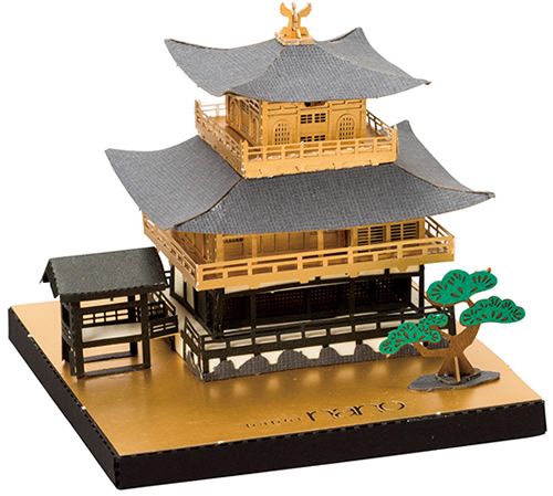 a miniature model of a japanese building