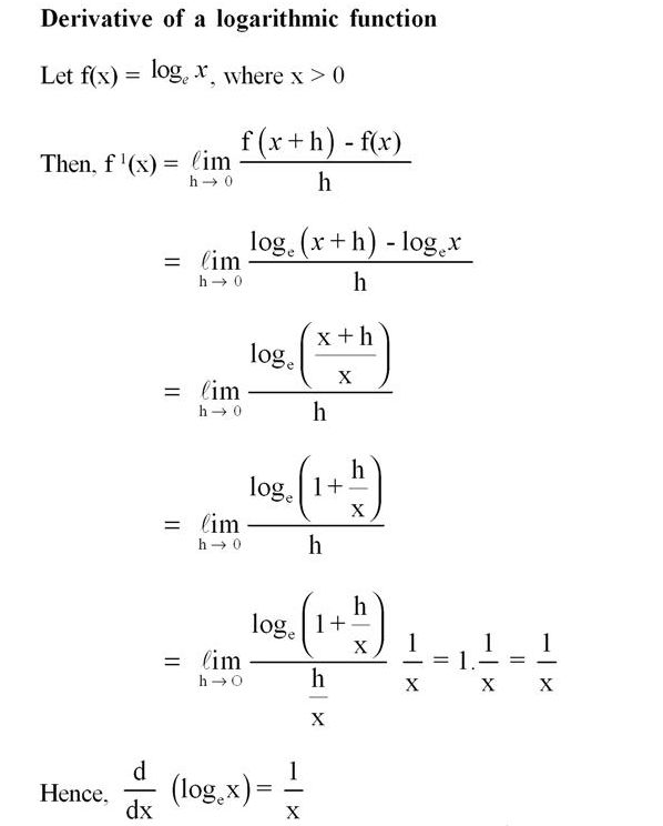 the formula for logaric functions is shown in black and white, as well as an