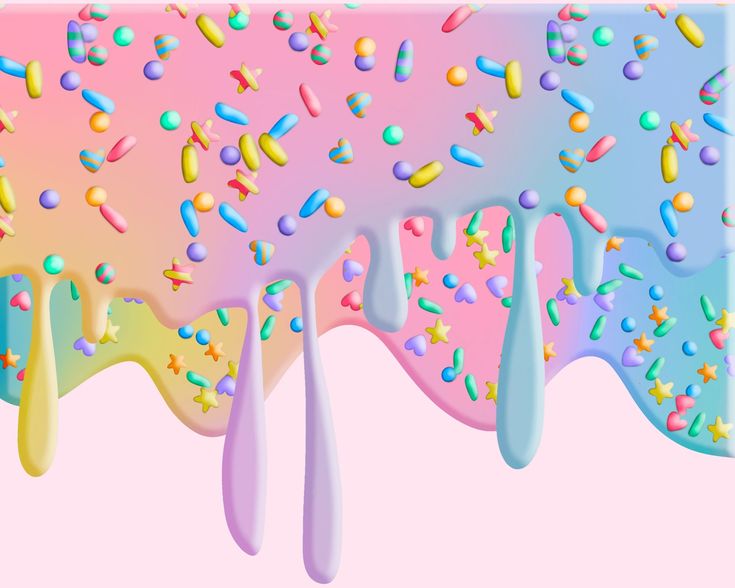 Dripping Frosting With Sprinkles Clipart Rainbow Dipping - Etsy Canada ...