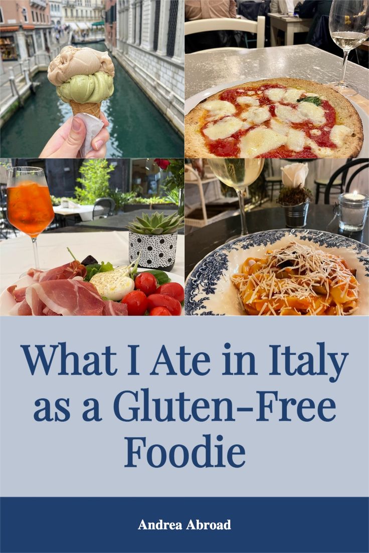 the cover of what i ate in italy as a gluten - free foodie