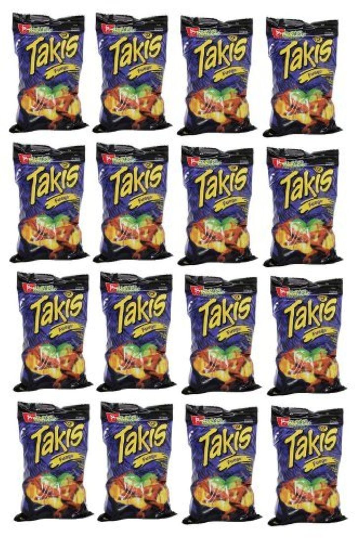 twelve bags of take chicken flavored snacks