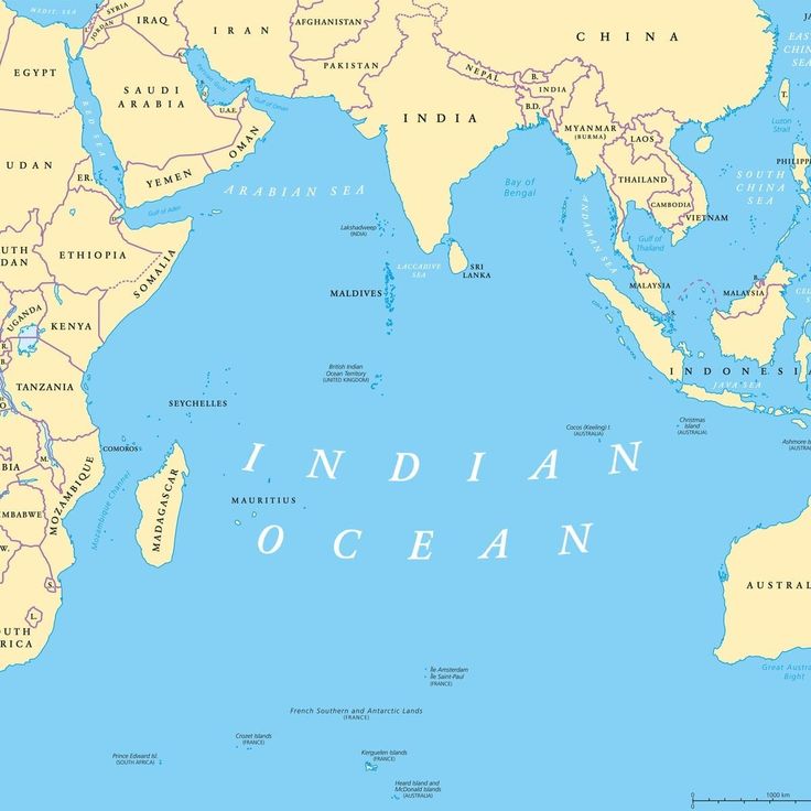 Pin on Map of Indian Ocean