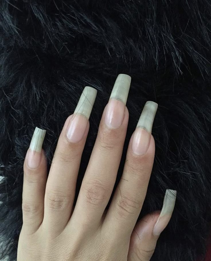 Pixie Nails, Long French Tip Nails, Types Of Nails Shapes, Nails Shapes, Long Natural Nails, Trashy Outfits, Curved Nails, Sassy Nails, Lovely Nails