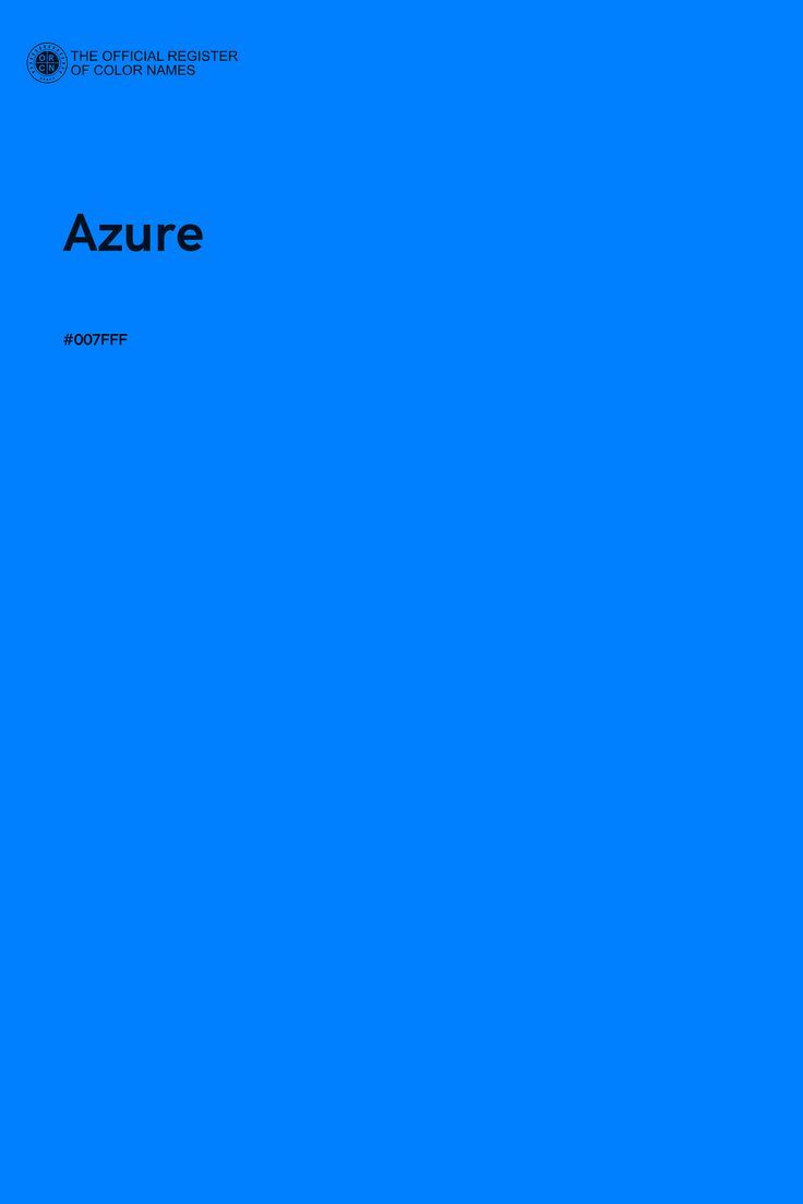 a blue book cover with the words azure on it