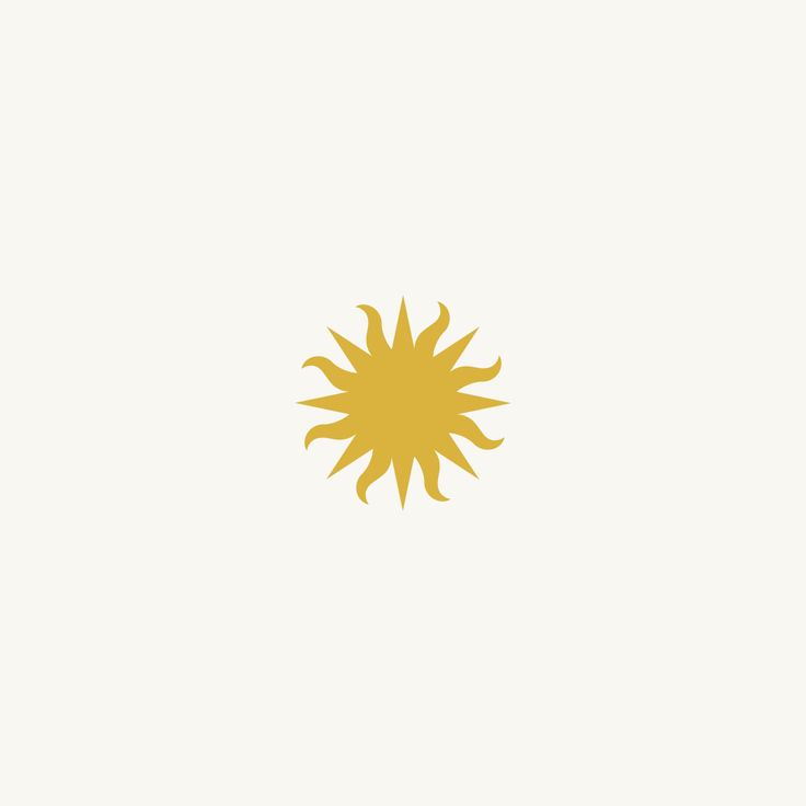 a yellow sun on a white background