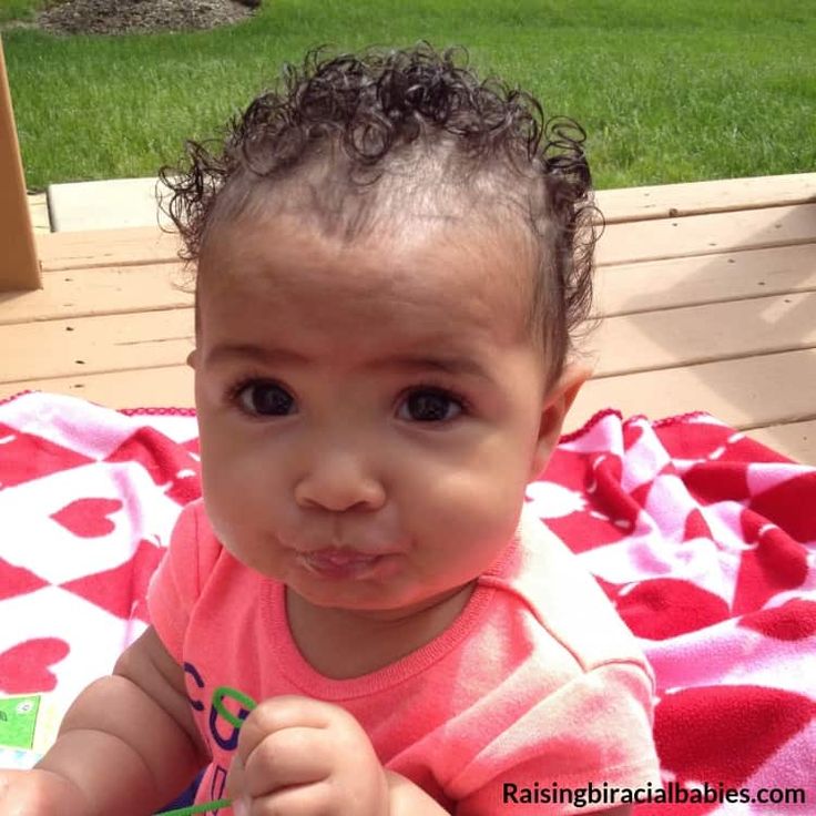 Biracial Hair Care For Babies | Raising Biracial Babies Baby Hair Styling, Biracial Hair Care, Mixed Baby Hairstyles, Soft Black Hair, Black Baby Hairstyles, Baby Hair Growth, Mixed Kids Hairstyles, Newborn Hair, Baby Curls