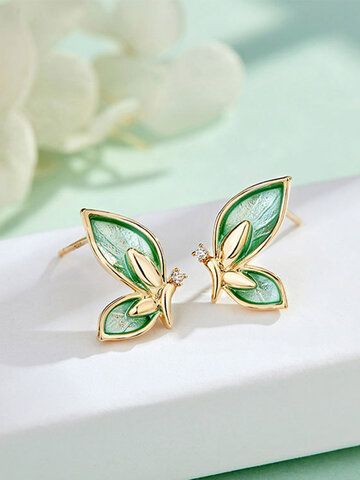 I found this amazing Vintage Brief Butterfly-shape Alloy S925 Earrings with US$5.99,and 14 days return or refund guarantee protect to us. --Newchic Create A New Life, Jewel Earrings, Butterfly Wing Earrings, Fancy Earrings, Butterfly Wing, Green Butterfly, Fancy Jewellery, Wing Earrings, Butterfly Shape