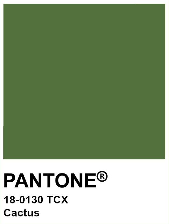 pantone's green color is shown in the image, and it looks like it has