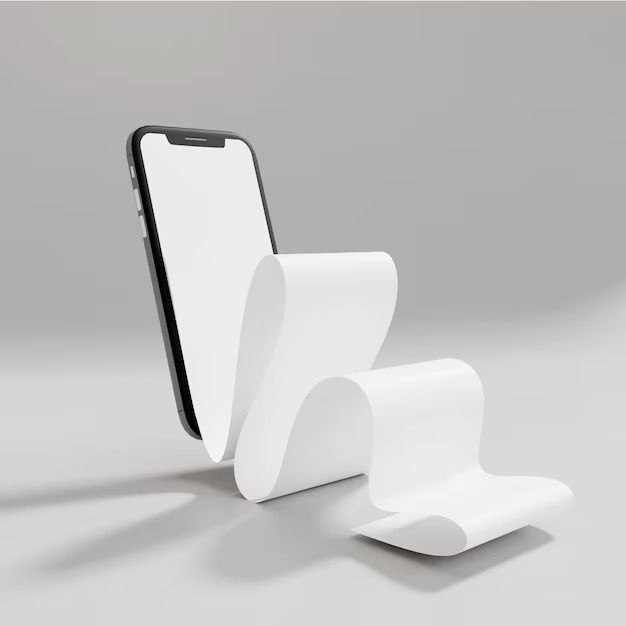 the phone holder is designed to look like it's floating on top of an object