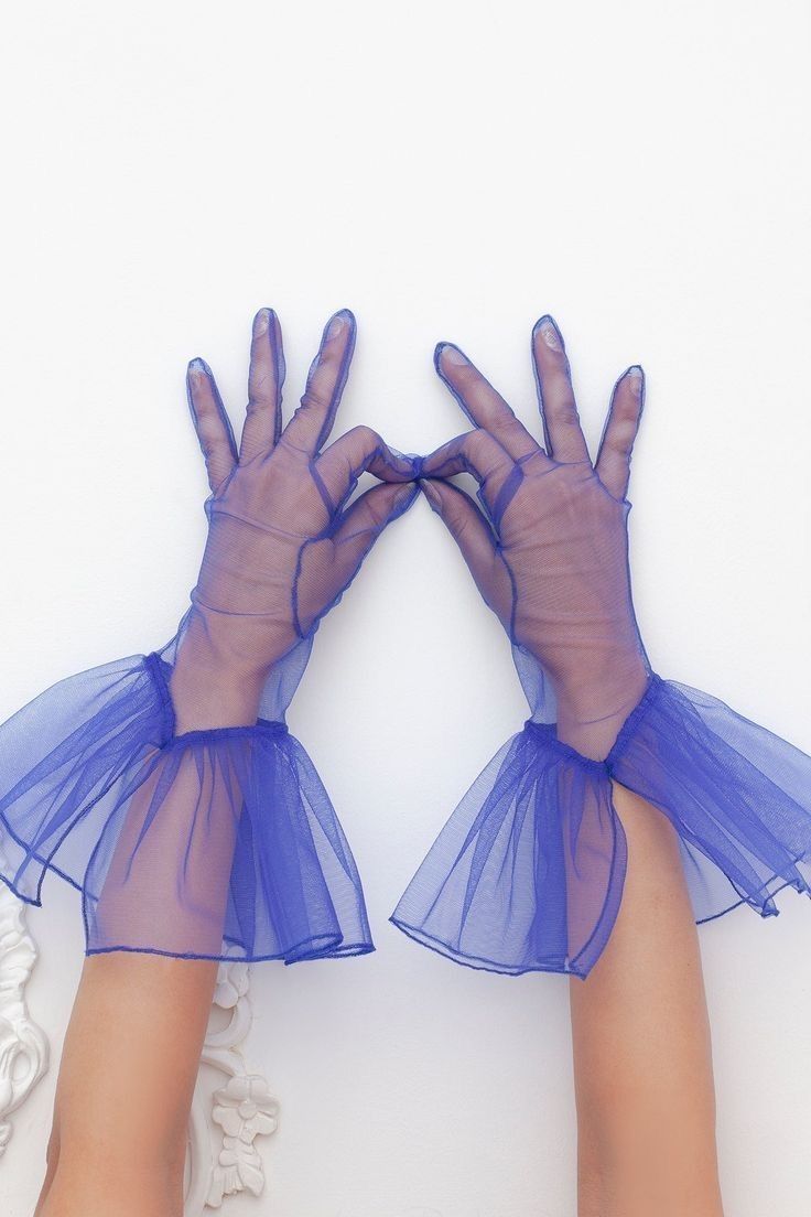 Gloves Editorial, T Label, Tulle Gloves, Gloves Fashion, Fashion Mode, Mode Inspiration, Blue Moon, Costume Design, Saudi Arabia