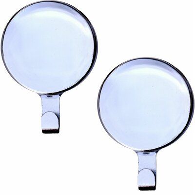 pair of magnifying glass on white background