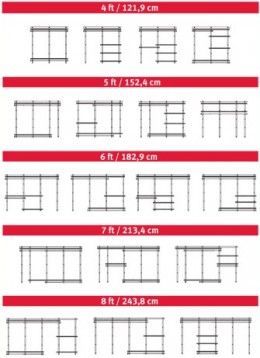 the measurements for different types of windows