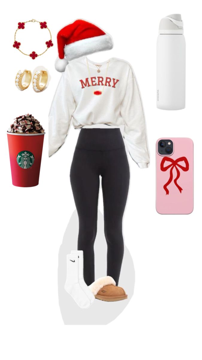 Christmas Gym Outfit, Christmas Outfits For School, Christmas Gym, Christmas Fits, Cute Christmas Outfits, Outfits For School, Christmas Outfits, Cute Christmas, Fit Inspo