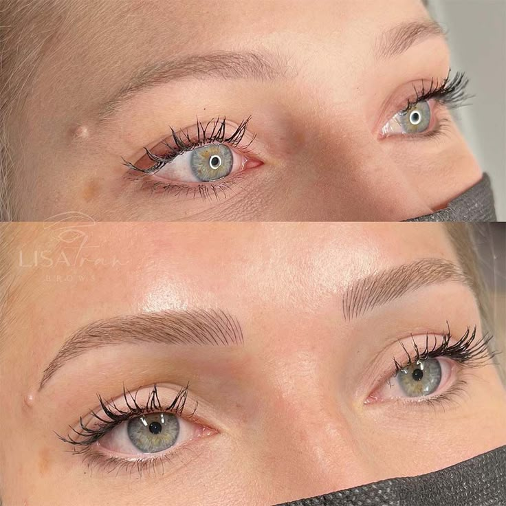 Blonde Tattoo Eyebrows, Microbladed Eyebrows Blonde, Natural Look Microblading, Dark Blonde Microbladed Eyebrows, Natural Brow Microblading, Blonde Eyebrows Blonde Hair, Ash Blonde Eyebrows, Microblading Eyebrows Before And After Blonde, Micro Blading Eyebrows For Blondes