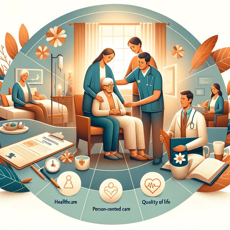 Empowering Dementia Care Through a Person-Centered Approach" emphasizes holistic, individualized care. It highlights the significance of tailoring care to enhance quality of life and patient satisfaction while acknowledging the challenges in implementation. Patient Centered Care, Person Centred Care, Palliative Care Nursing, Health Career Poster, Self Care Illustration Art, Health Care Illustration, Nurse And Patient, Powerpoint Poster Template, Nursing Management