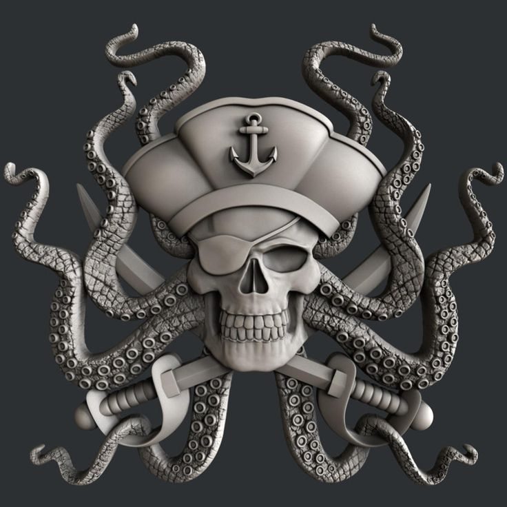 3d STL models for CNC router Pirate | Etsy Pirate Stuff, Router Cnc, Routeur Cnc, Stl File Format, 3d Cnc, Pencak Silat, Diy Cnc, Octopus Tattoo, Cnc Design