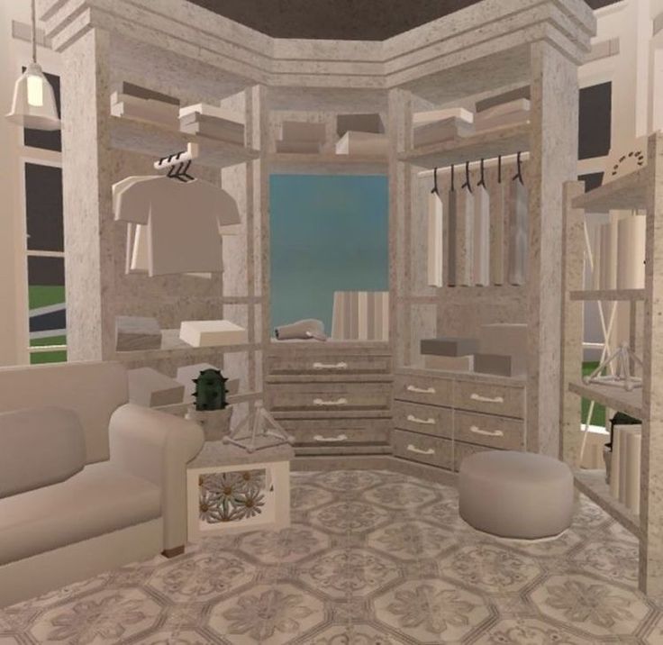 Bloxburg House Ideas Master Room, Bloxburg Kitchen Ideas Modern Big, Luxury Bedroom Master Bloxburg, Bloxburg Upstairs Ideas, Bloxburg Interior Ideas Hallway, Bloxburg Wardrobe Ideas, Bloxburg Walk In Closet Ideas, Closet Ideas Bloxburg, Bloxburg Fireplace Ideas