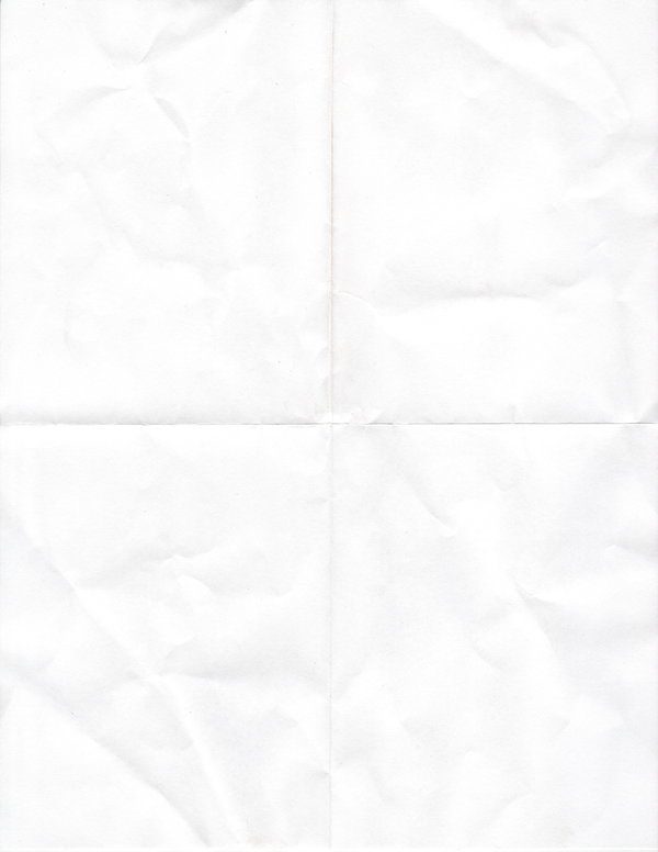 a piece of white paper that has been folded