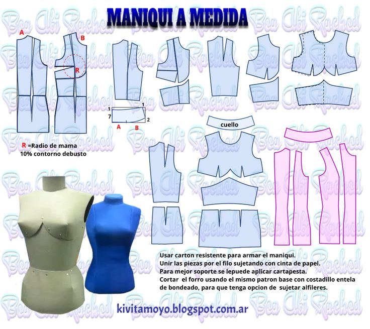 the instructions for how to make a mannequin top and skirt with no sleeves