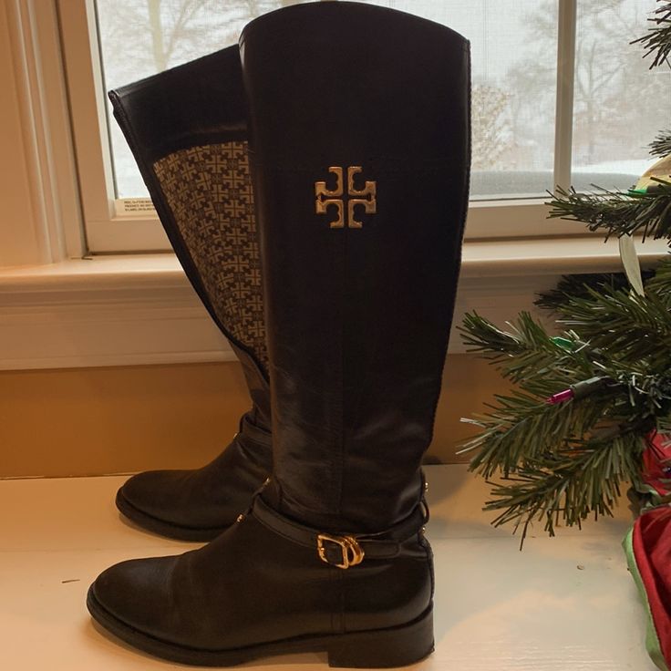 Great Condition Black Tory Burch Tall Boots Size 8.5 Tory Burch Shoes, Tall Boots, Shoes Heels Boots, Shoes Women Heels, Heeled Boots, Tory Burch, Shoes Heels, Conditioner, Women Shoes