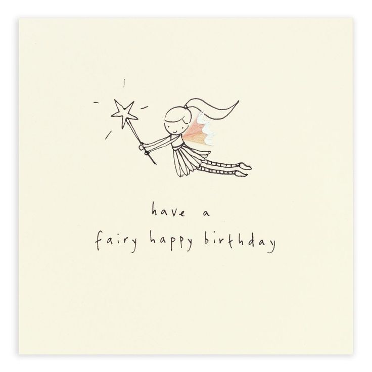 a birthday card with an image of a fairy holding a sparkler and the words have a fairy happy birthday