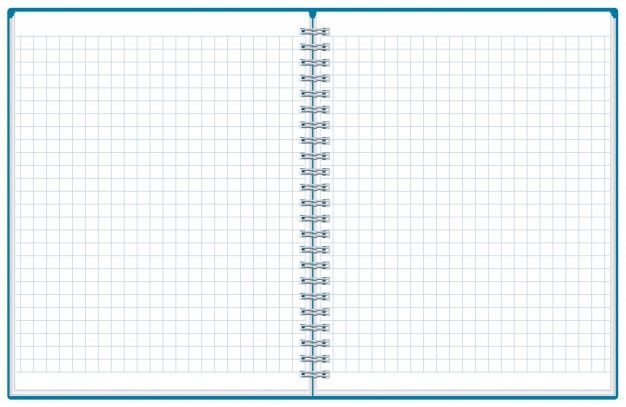 an open notebook with blue lines on it