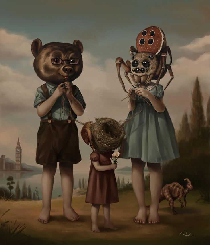 These Creepy Paintings Look Ripped from a Surreal Storybook - Creators Roby Dwi Antono, Creepy Paintings, Surealism Art, Arte Grunge, Arte Peculiar, Mark Ryden, Lucid Dreams, Surrealism Painting, Lowbrow Art