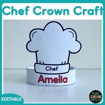 a chef hat with the name amella on it is cut out from a piece of paper