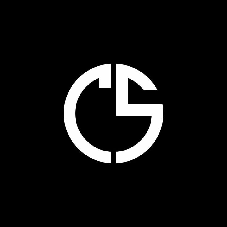 a black and white logo with the letter g in it's center, on a dark background