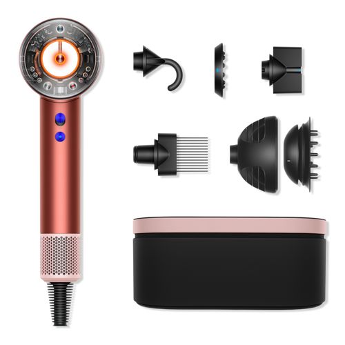 Limited Edition Supersonic Nural Hair Dryer in Strawberry Bronze - Dyson | Ulta Beauty Hairdryer Dyson, Dyson Air Wrap, Dyson Hair, Dyson Hair Dryer, Dyson Supersonic, Tangle Teezer, Waves Curls, Curl Pattern, 4c Hair