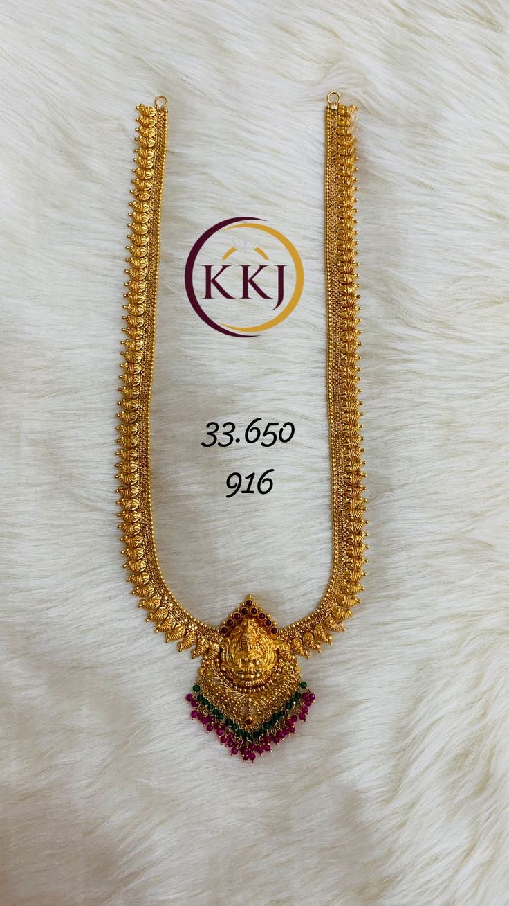 Choker And Haram Set Gold, Gold Haram Sets Indian Jewellery Design, Hara Designs Gold, Antique Long Chain Designs Gold, Fancy Chains Gold, Gold Ornaments For Women, Simple Long Haram Gold Jewellery Designs, 30 Grams Gold Necklace Designs, Long Necklace Gold Indian Bridal