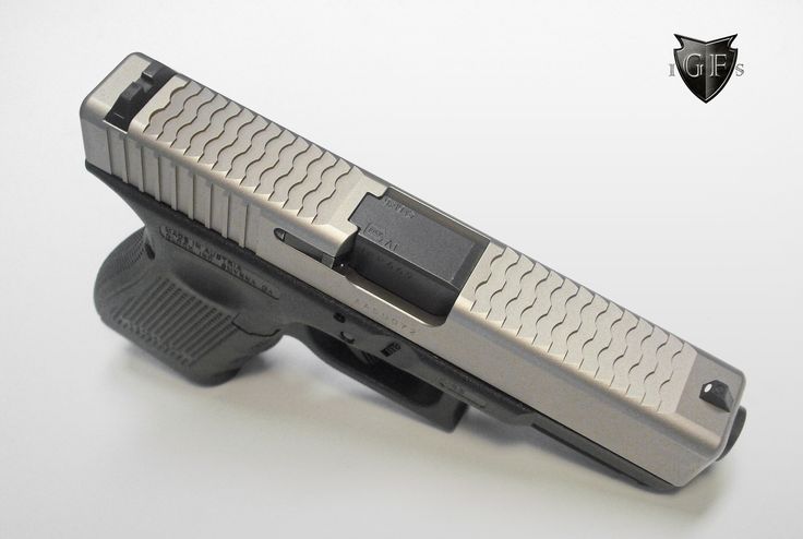 Glock full top serrations and enhanced rear side serrations refinished in Nickel Boron. check us out at www.InnovativeGunfighterSolutions.com #glock #g19 #igfs #serrations #customglock #nickelboron Siding, Not Found, Building, Electronic Products, Quick Saves