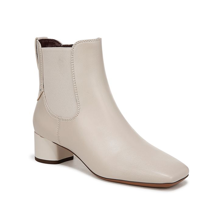 Franco Sarto-Nellie Bootie Add a sleek finish to cool weather looks with the Nellie bootie from Franco Sarto. This ankle boot features a Chlesea-inspired design with a cylindrical block heel and squared off toe for modern appeal. Click here for Boot Measuring Guide. Cool Weather, Franco Sarto, Bootie, Block Heels, Ankle Boot, Design Inspiration, Sleek, Boots, Heels