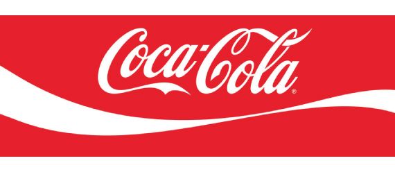 the coca - cola logo on a red background