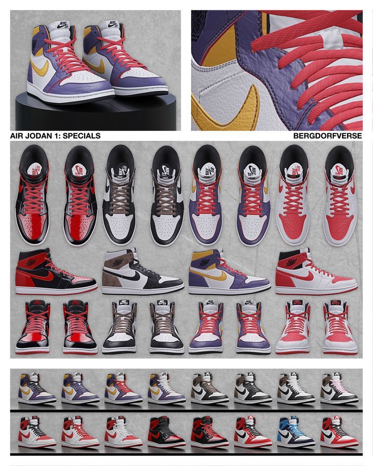 Air Jordan 1 Mega Collection | Bergdorfverse | Sims 4 cc shoes, Sims 4 ...