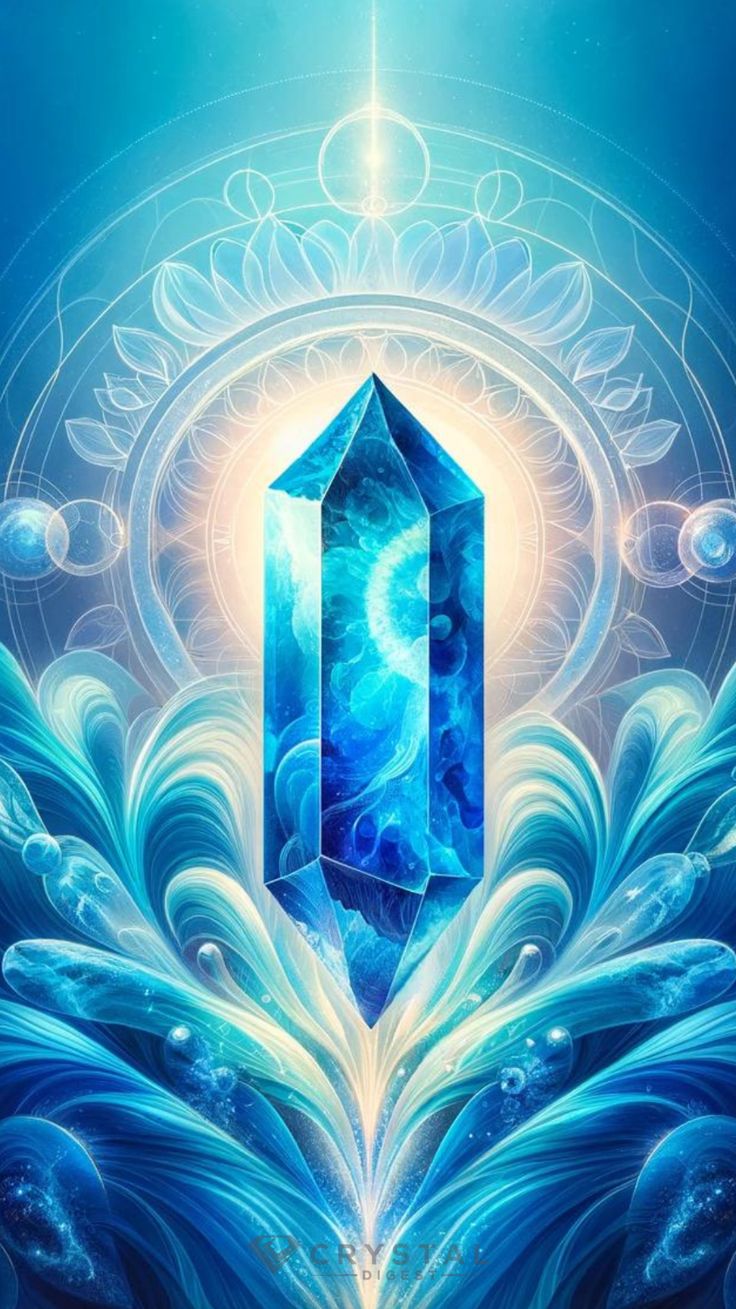 Blue Crystal Wallpaper, Crystal Phone Wallpaper, Crystal Wallpaper, Crystal Structure, Tarot Major Arcana, Blue Pictures, Celestial Art, Artistic Images, Rare Crystal