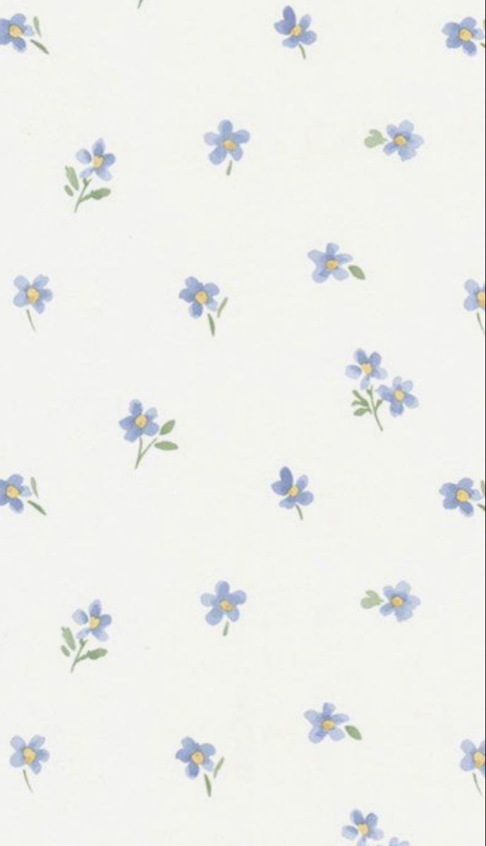 blue and yellow flowers on a white background