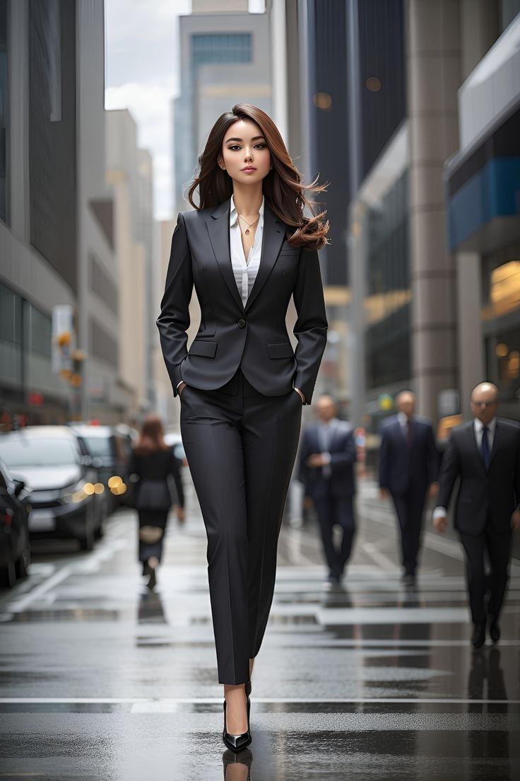 Women Business Professional Suits, Business Uniform, Formal Shirt Design, Office Attire Women, Boss Outfit, Business Attire Women, Classic Style Outfits, Tailored Suit, Stylish Work Attire