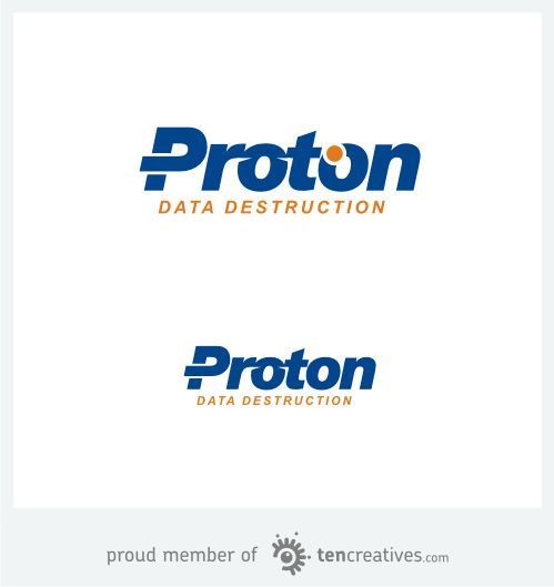 two logos for proton data destruction