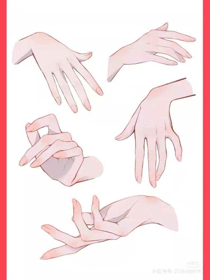 several hands are shown with different positions and shapes to show how the hand gestures work