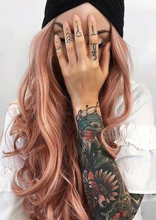 Pinwheel Hair Color, Gold Hair Colors, Hair Color Rose Gold, Hair Charms, Hair Color Crazy, Colored Curly Hair, Dark Brown Hair Color, Wild Hair, Rose Gold Hair