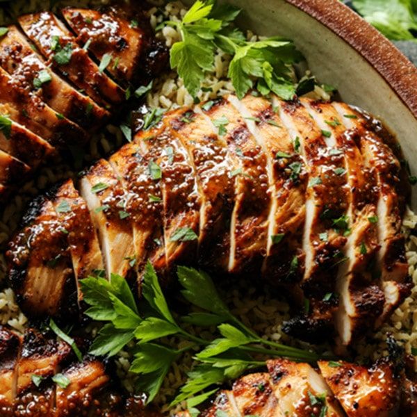 This Grilled Brown Sugar and Whole Grain Mustard Turkey Tenderloin recipe is easy and packed with flavor, perfect for Thanksgiving and the whole year through. Grilled Turkey Tenderloin, Honey Mustard Chicken Wings, Turkey Tenderloins, Turkey Tenderloin Recipes, Whole Grain Mustard, Turkey Tenderloin, Crockpot Turkey, Fall Dinner Party, Grilled Turkey