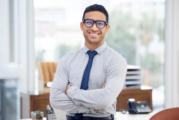 Portrait office and business man with ar... | Premium Photo #Freepik #photo #young-entrepreneur #happy-boss #sales-man #office-man Man With Arms Crossed, Office Boss, Happy Boss, Office Man, Man Office, Office Worker, Sales Manager, Job Posting, Real Man