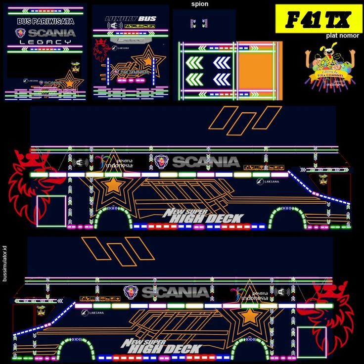 an old school computer game with neon colors and graphics on the front, side and back