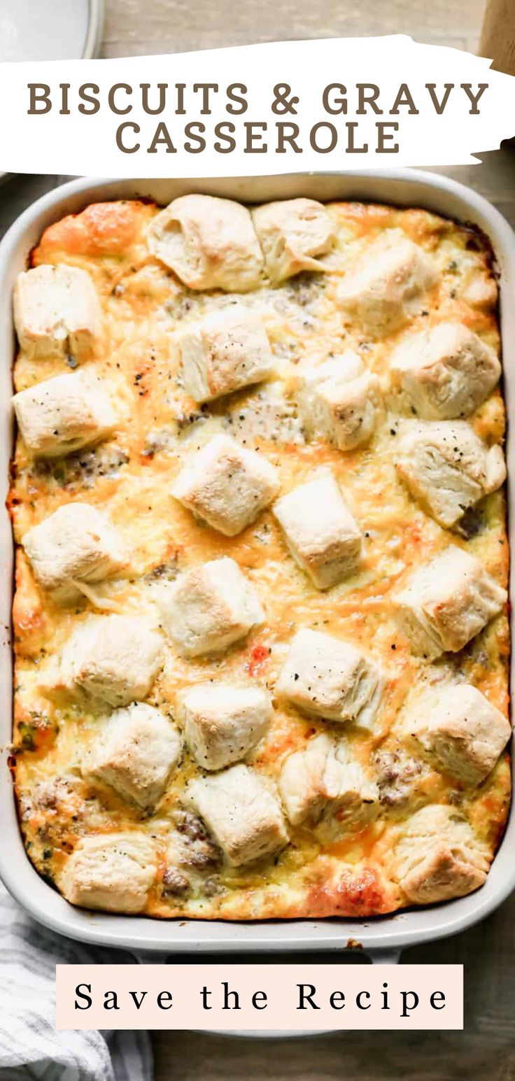 a casserole dish with chicken and cheese in it