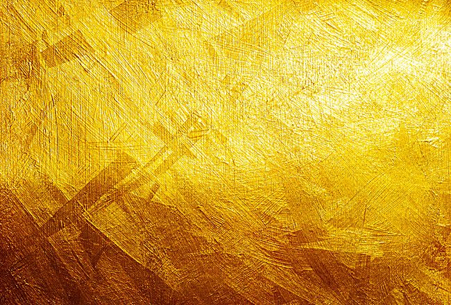 an abstract painting with yellow and brown colors