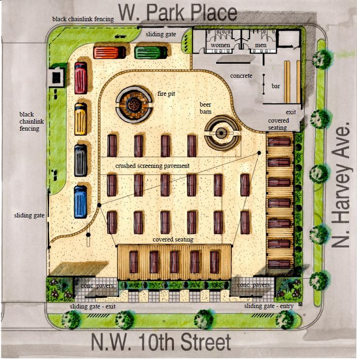 a map of the park place in n w 10th street, which is part of an apartment complex