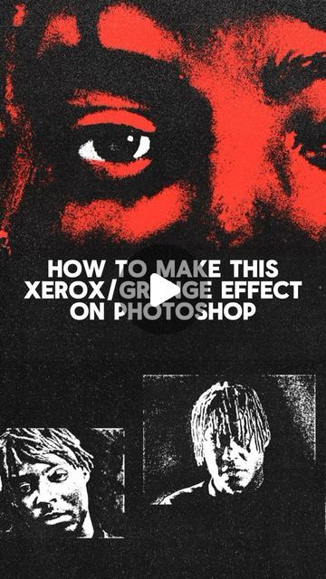 the poster for how to make this xeroon / groose effect on photoshop